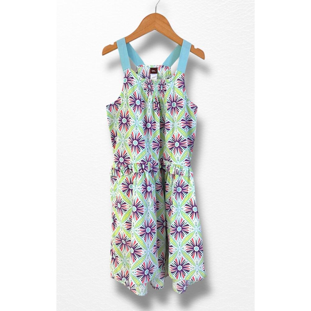 Tea Collection Smocked Poplin Dress, Size 10